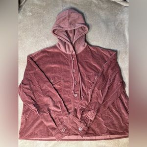 American Eagle Corduroy Hooded Jacket